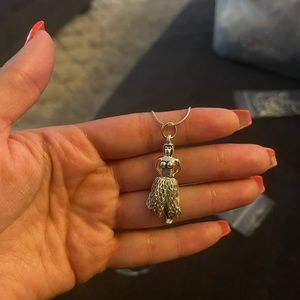 Sterling Silver hula girl necklace